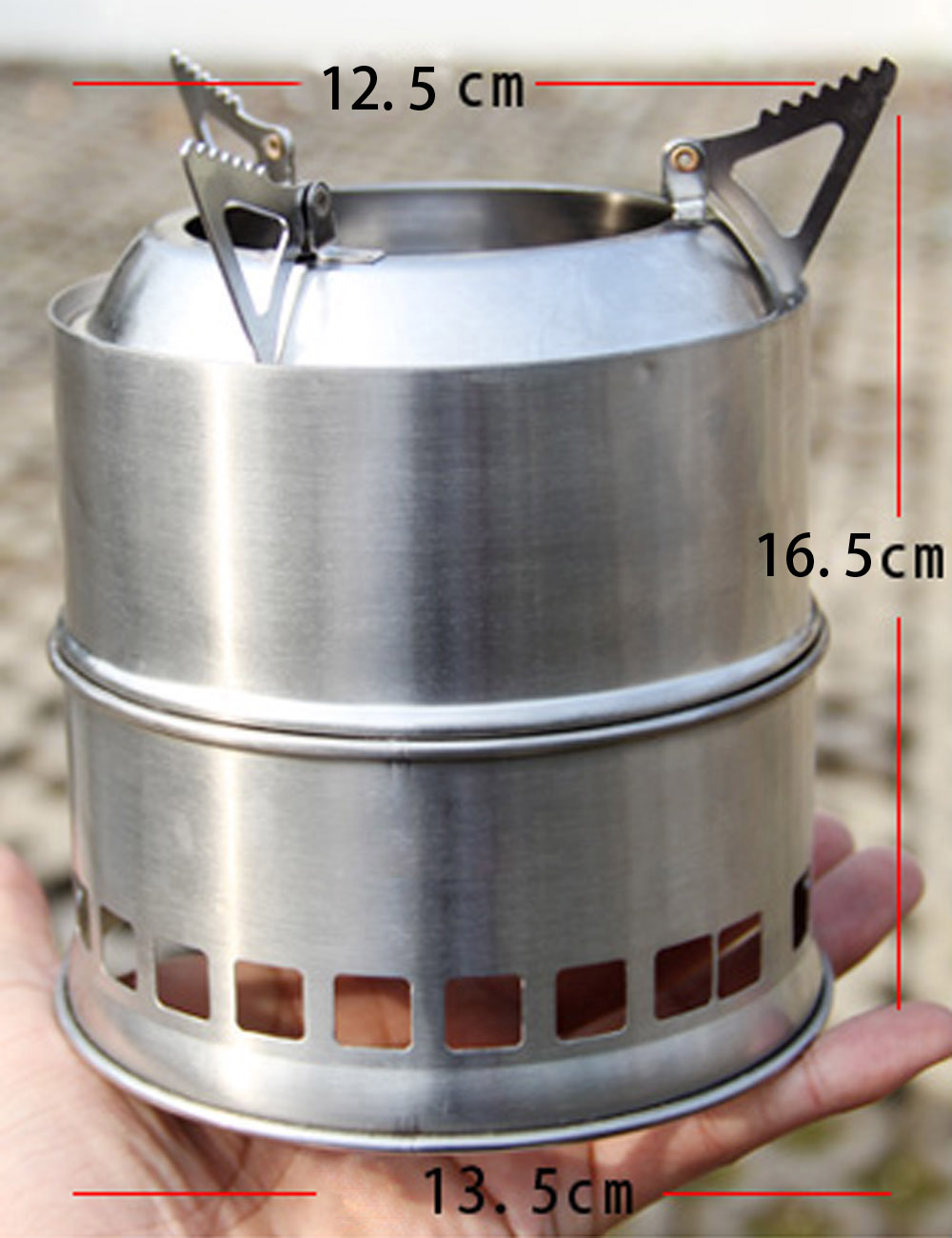 Portable Stainless Steel Wood Fire Camp Stove - Image 9