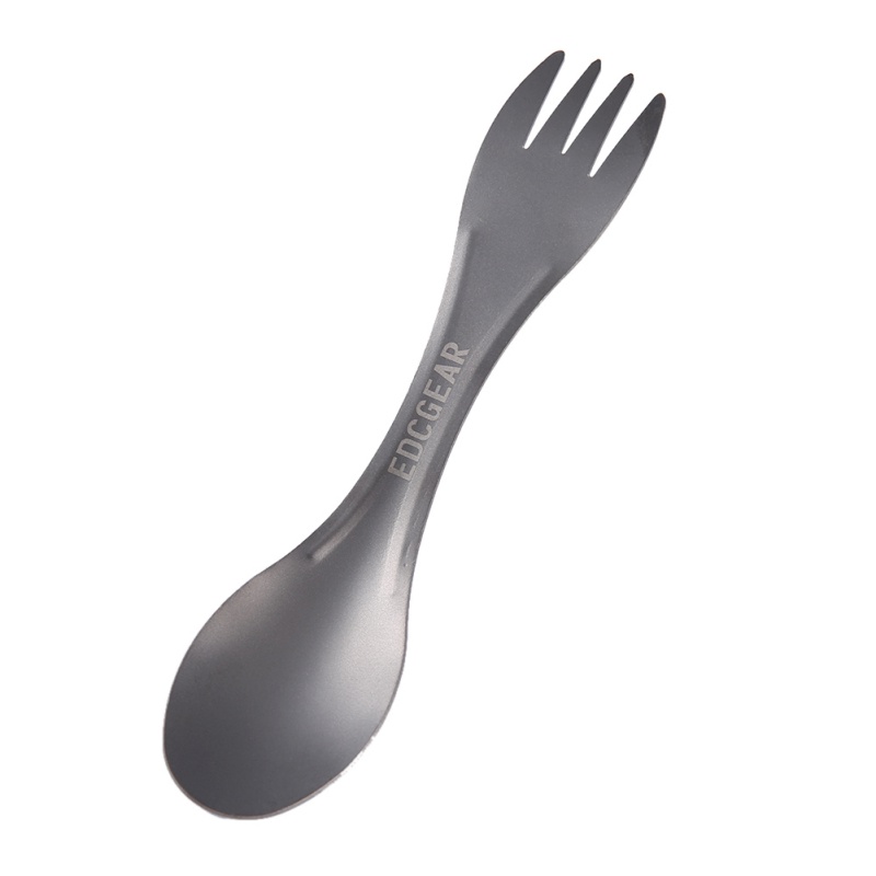 2-in-1 Titanium Camping Spoon/Fork