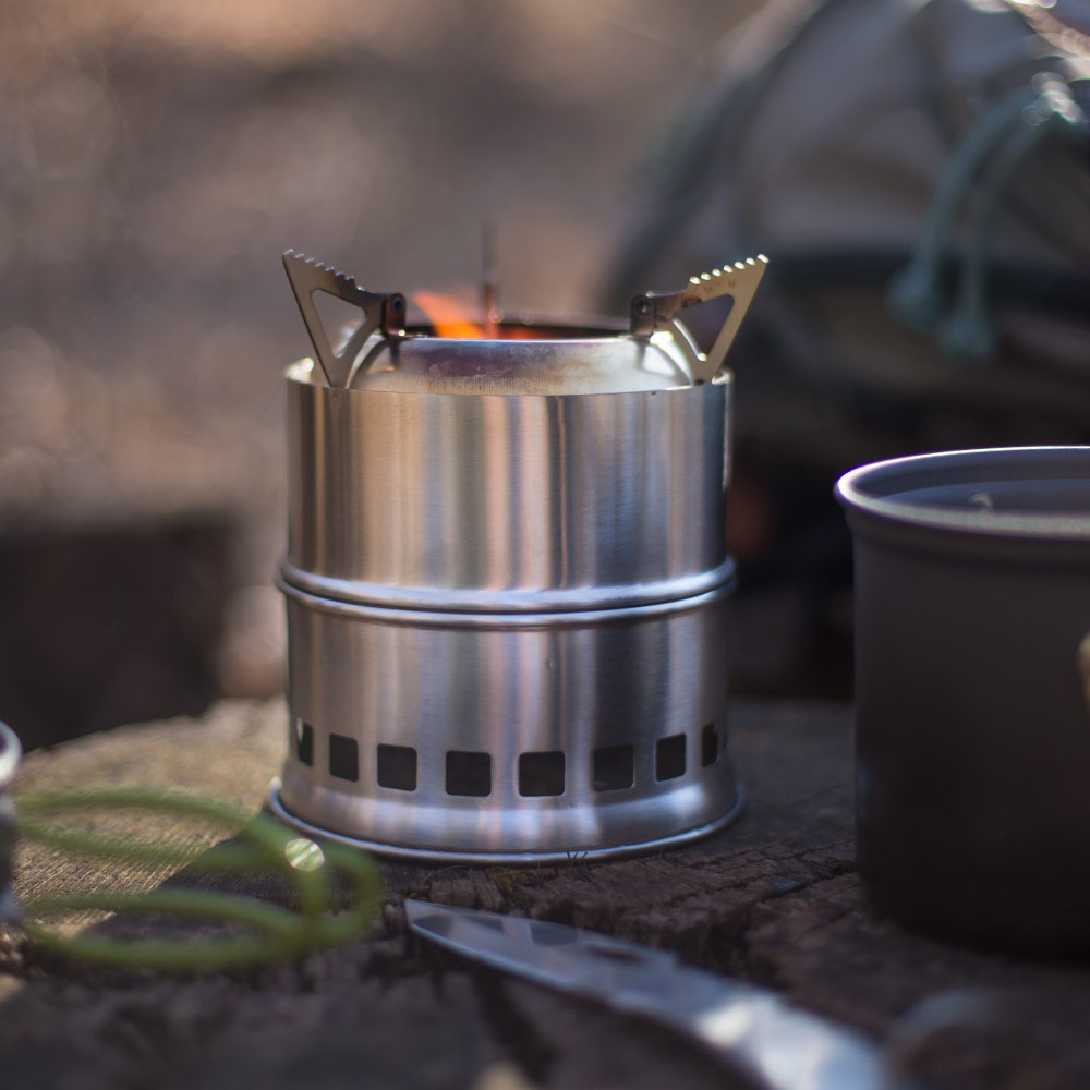Portable Stainless Steel Wood Fire Camp Stove - Image 3