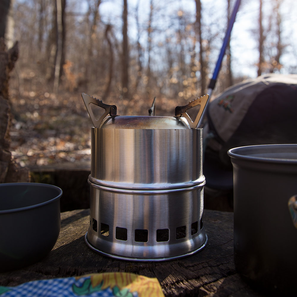 Portable Stainless Steel Wood Fire Camp Stove - Image 8