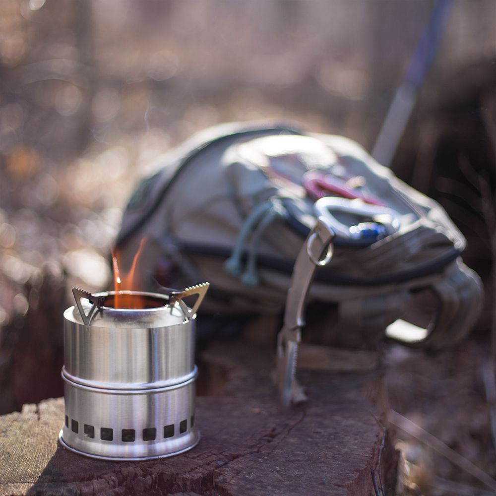 Portable Stainless Steel Wood Fire Camp Stove