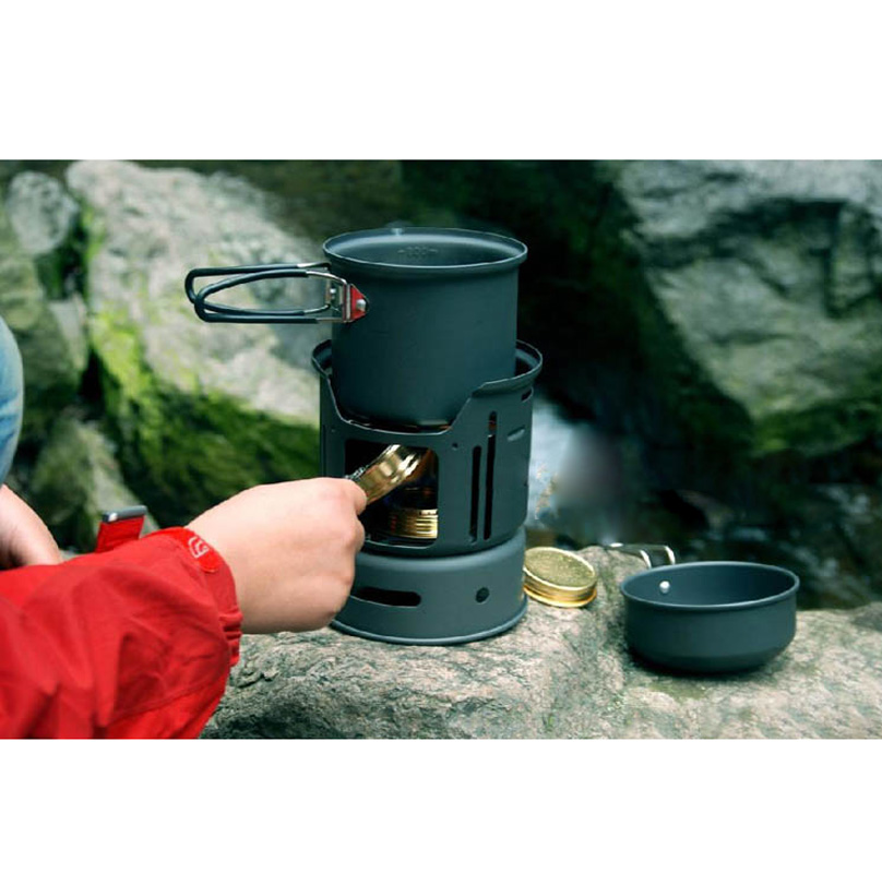 Alcohol Burner Camp Cookware Set - Image 4