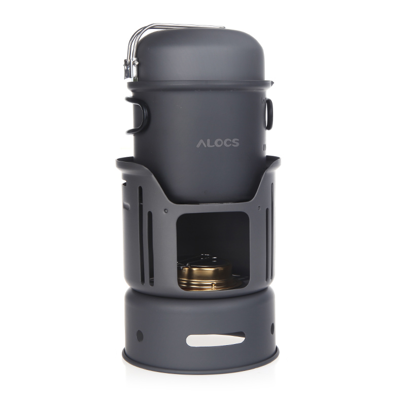 Alcohol Burner Camp Cookware Set