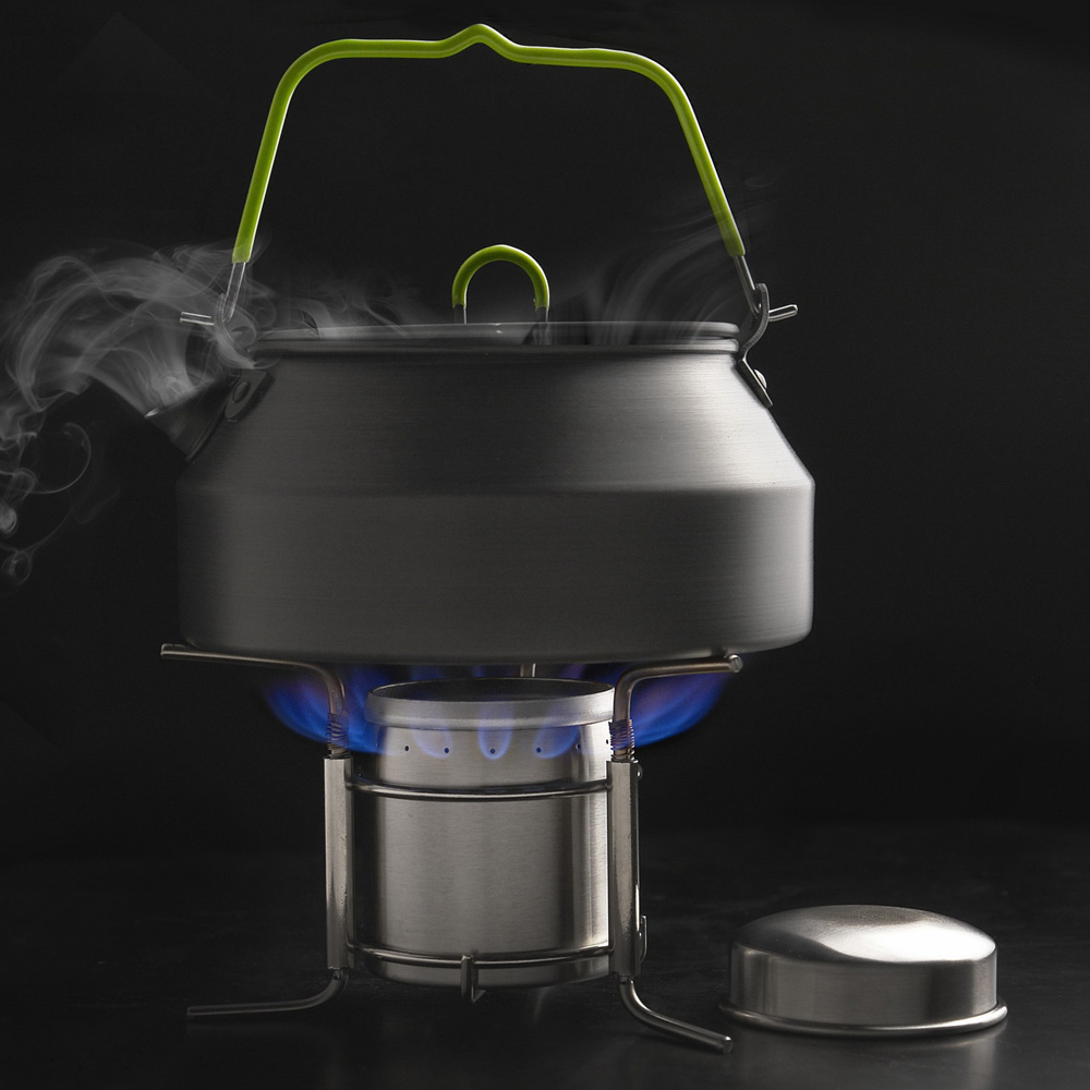 Stainless Steel Alcohol Burner Camp Stove - Image 2