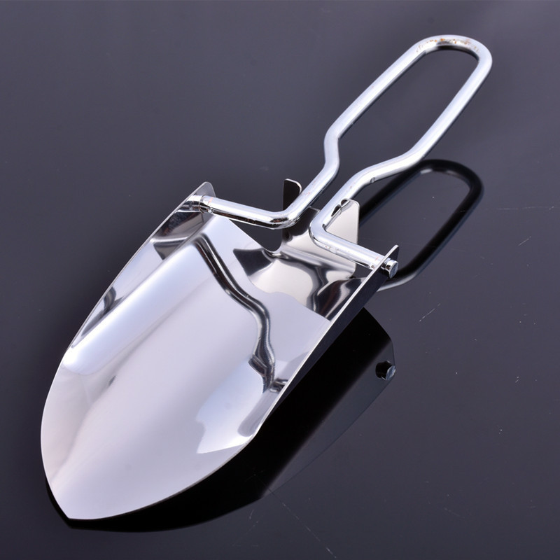 Stainless Steel Folding Camp Shovel - Image 4